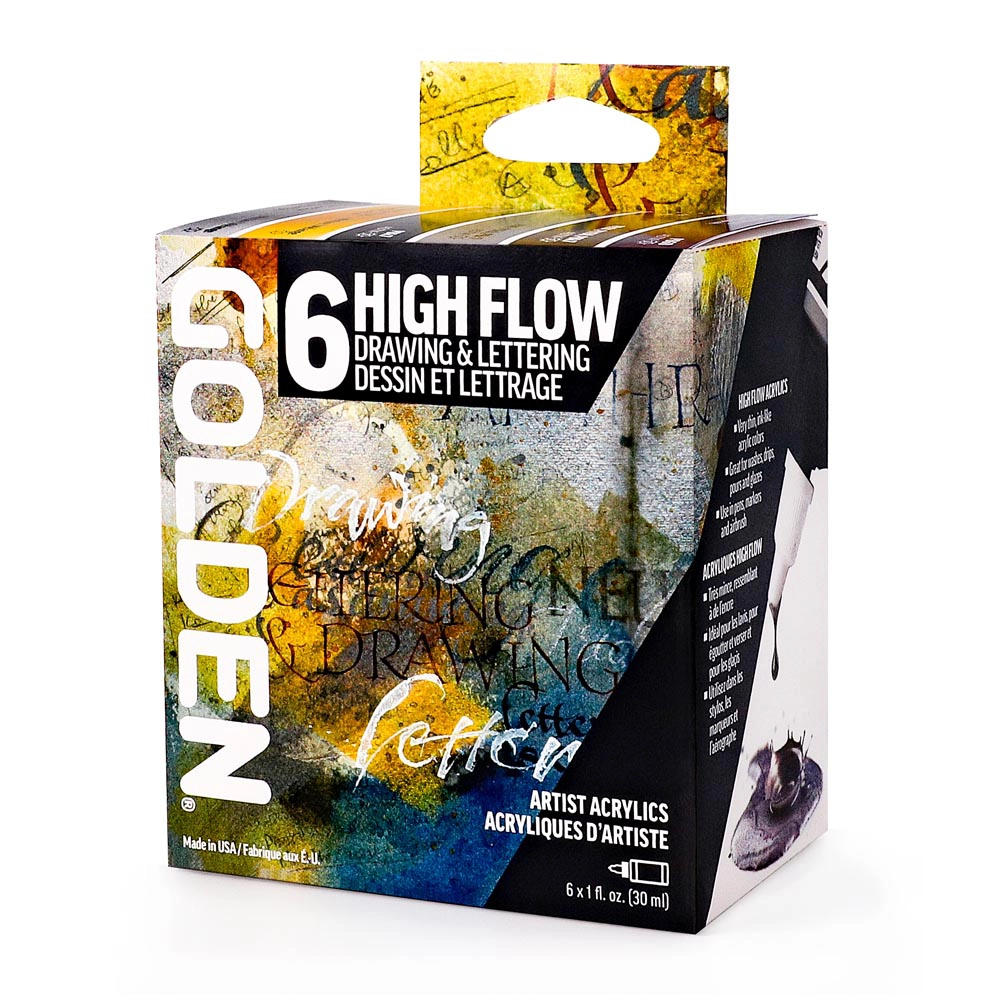 High Flow Drawing & Lettering Set – Golden Artist Colors - 6