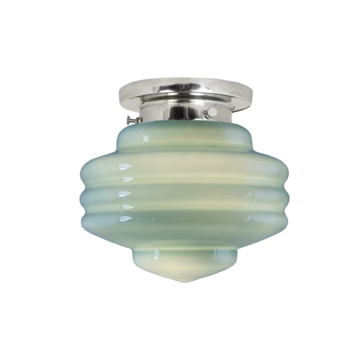 Tak Valter bathroom lamp - Nickel/Opal Green - 20 cm - 2