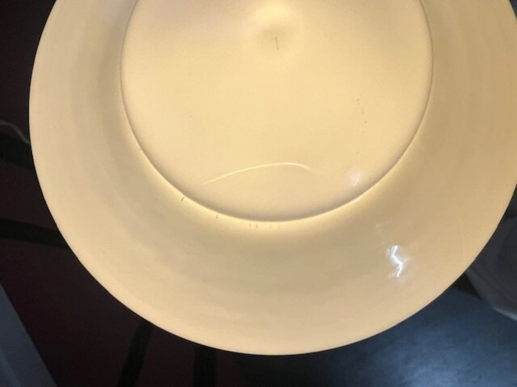 Taklampa med Stång Valter - Mässing/Opal Vit - 20 cm - 5