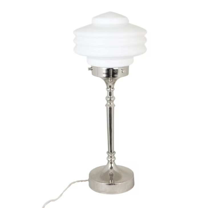 Bordslampa Valter - Nickel/Opal Vit - 20 cm - 2