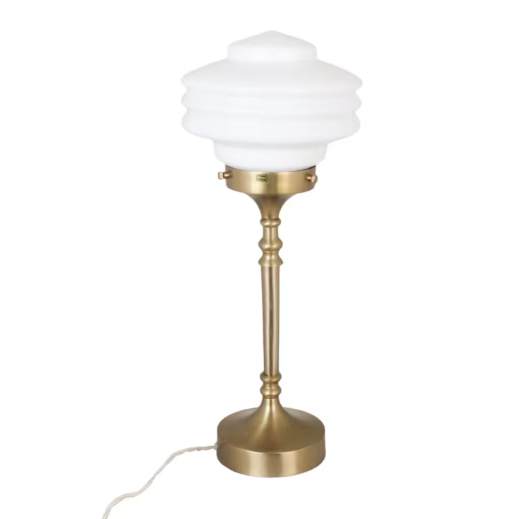Valter table lamp - Brass/Opal White - 20 cm - 2