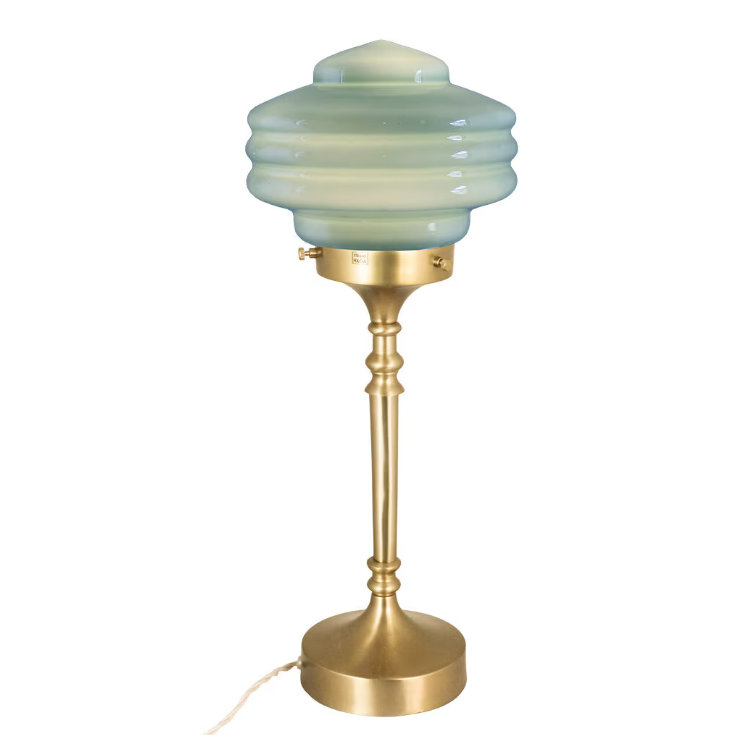 Bordslampa Valter - Mässing/Opal Grön - 20 cm - 2