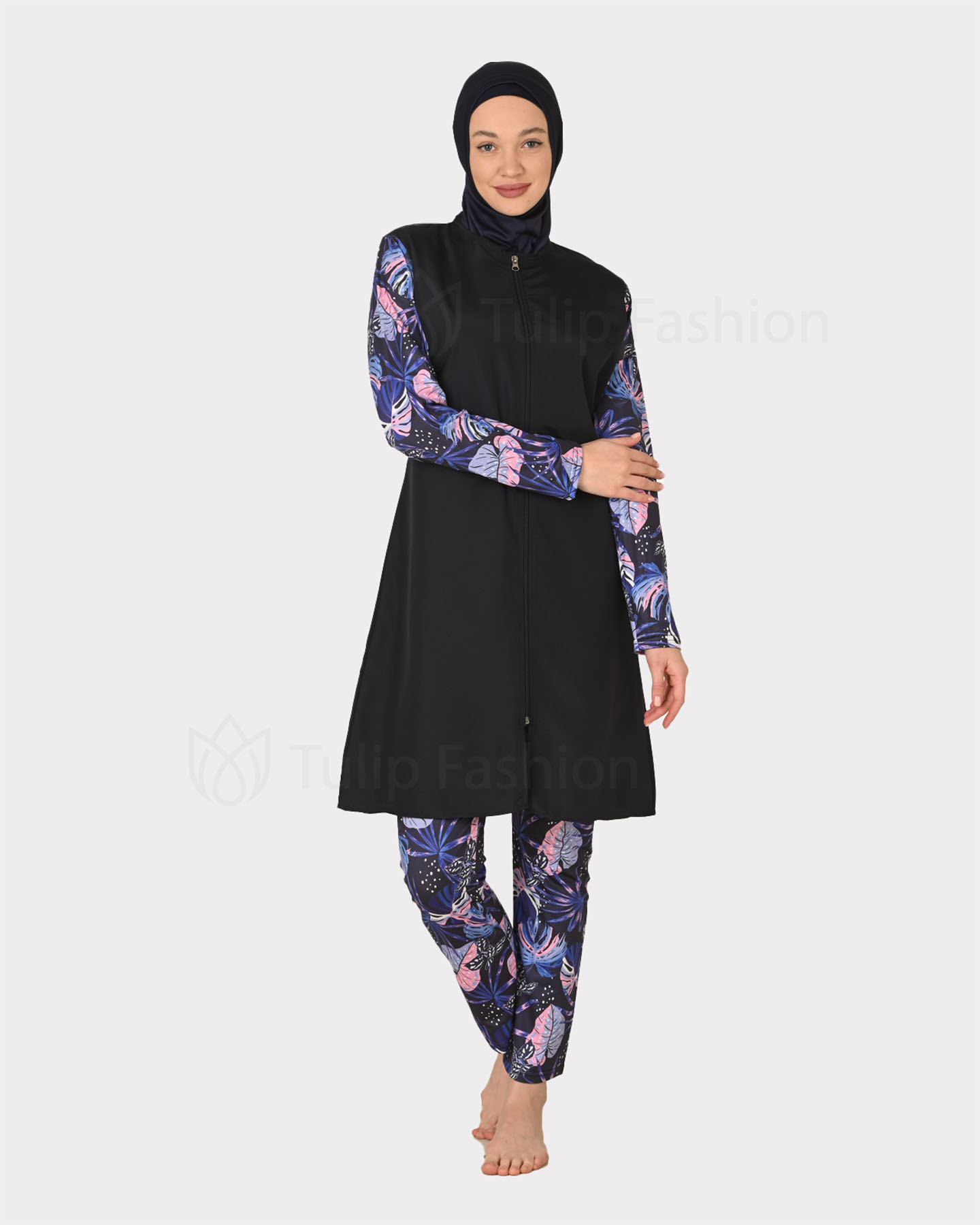 Muslim Swimsuit with hijab - Blue