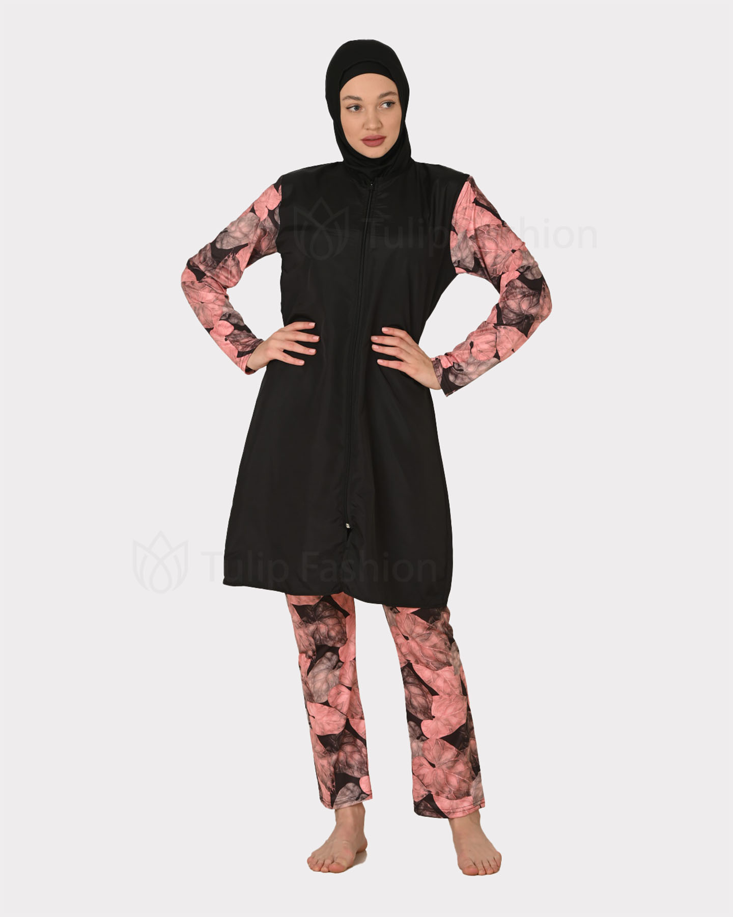 Muslim Swimsuit with hijab - Pink