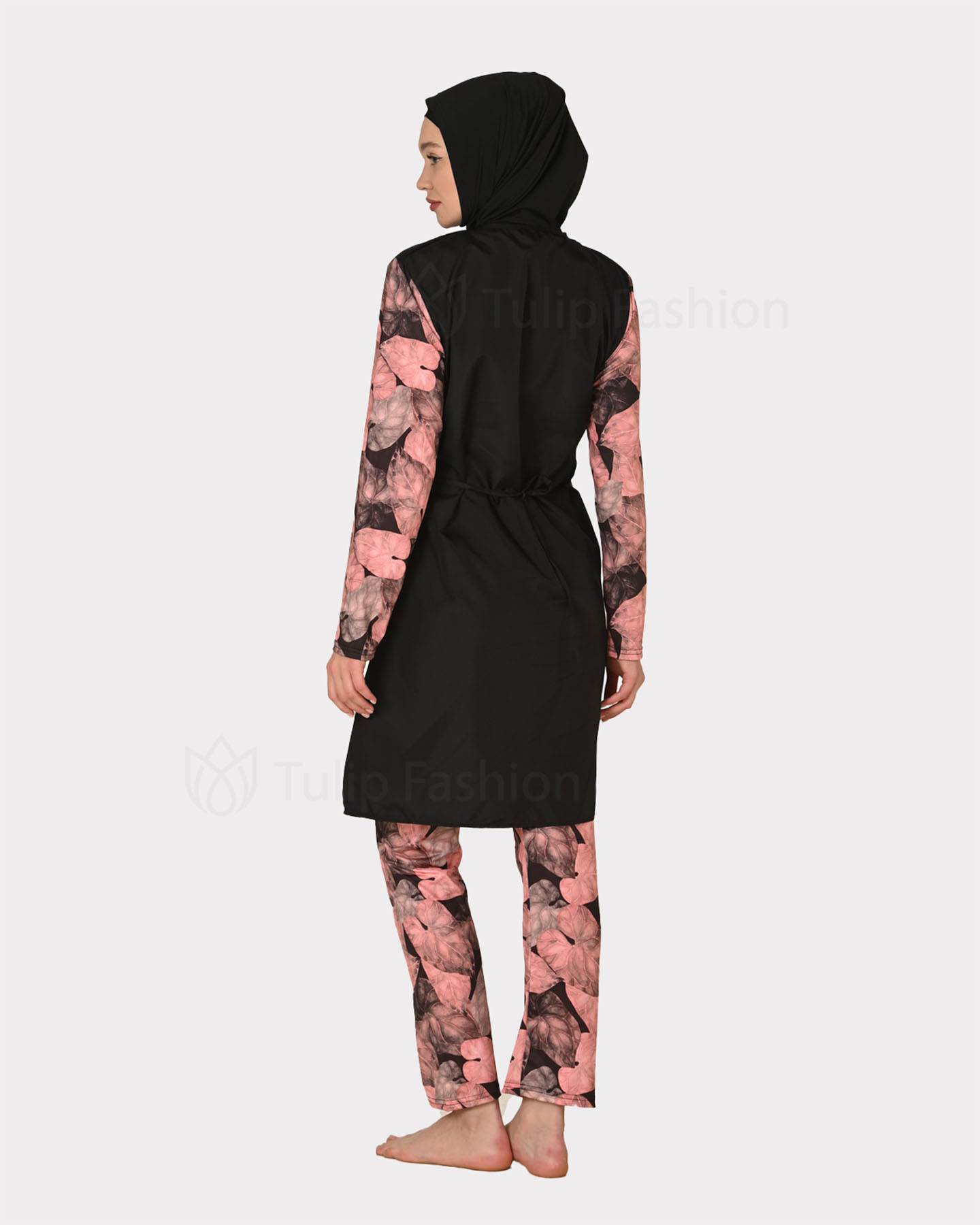 Muslim Swimsuit with hijab - Pink - 2