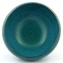 Gunnar Nylund (1959) Turquoise Bowl with Linear Relief 23 cm