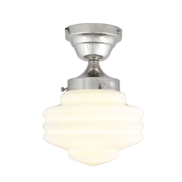 Taklampa Valter - Nickel/Opal Vit - 20 cm - 2