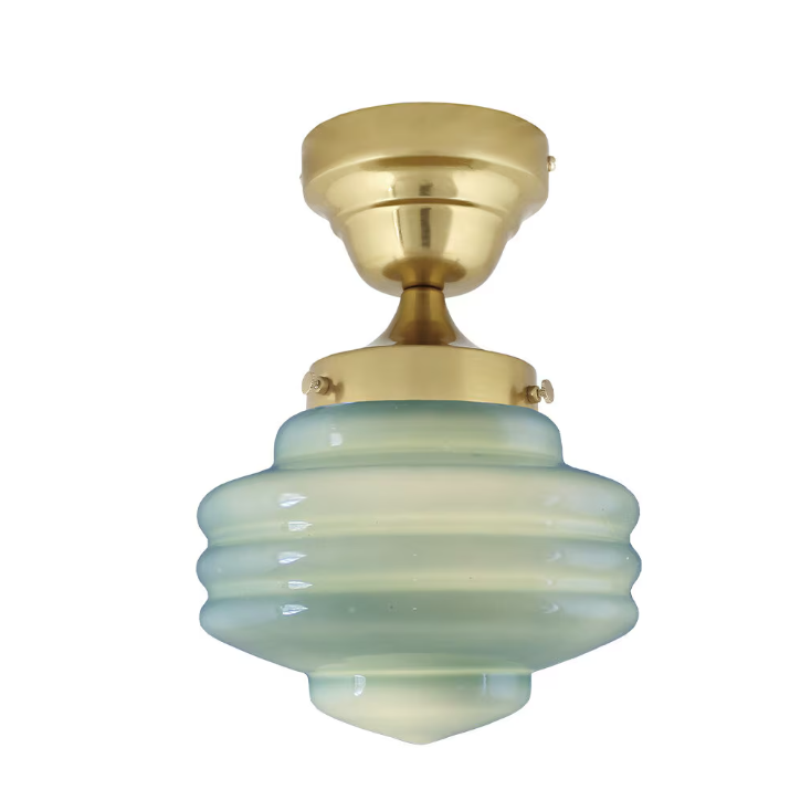 Taklampa Valter - Mässing/Opal Grön - 20 cm - 2