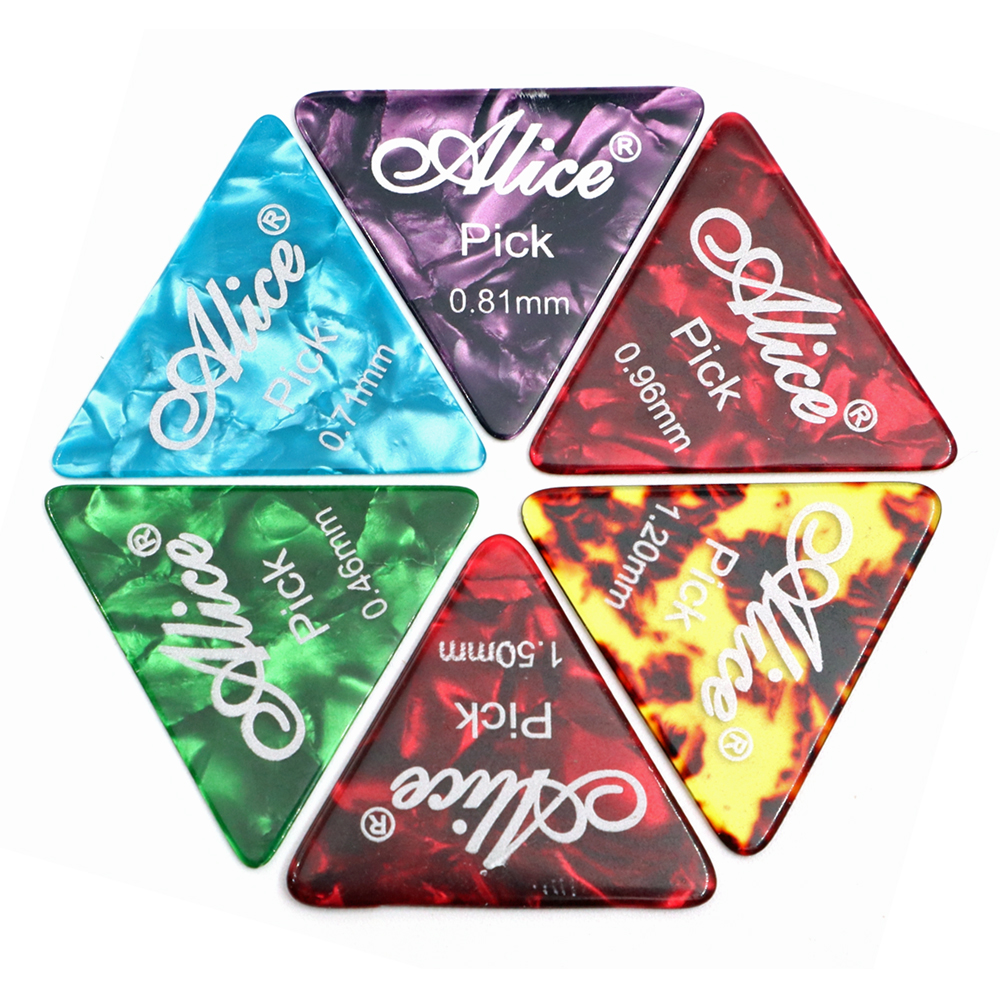 Alice AP-L Equilateral Triangle Celluloid Picks 