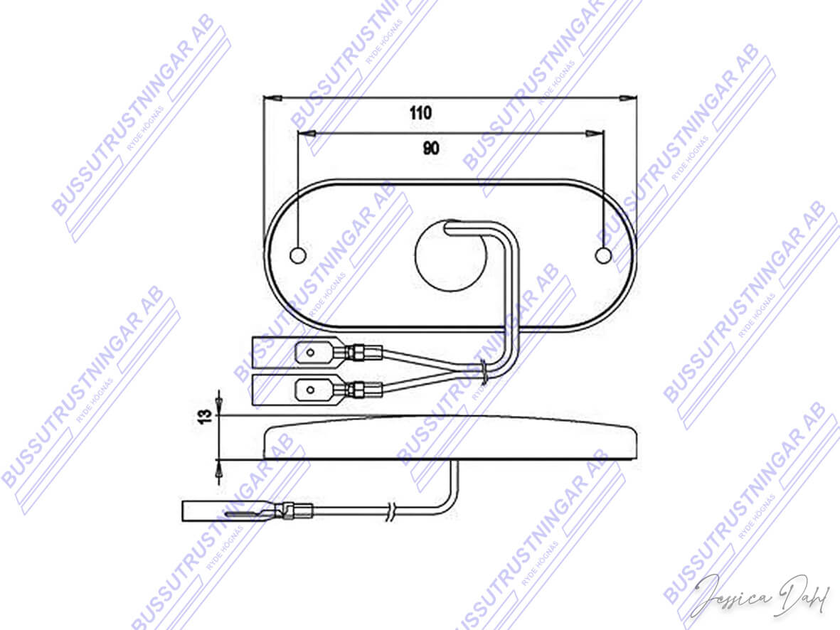 Sidomarkering 12 V - 2