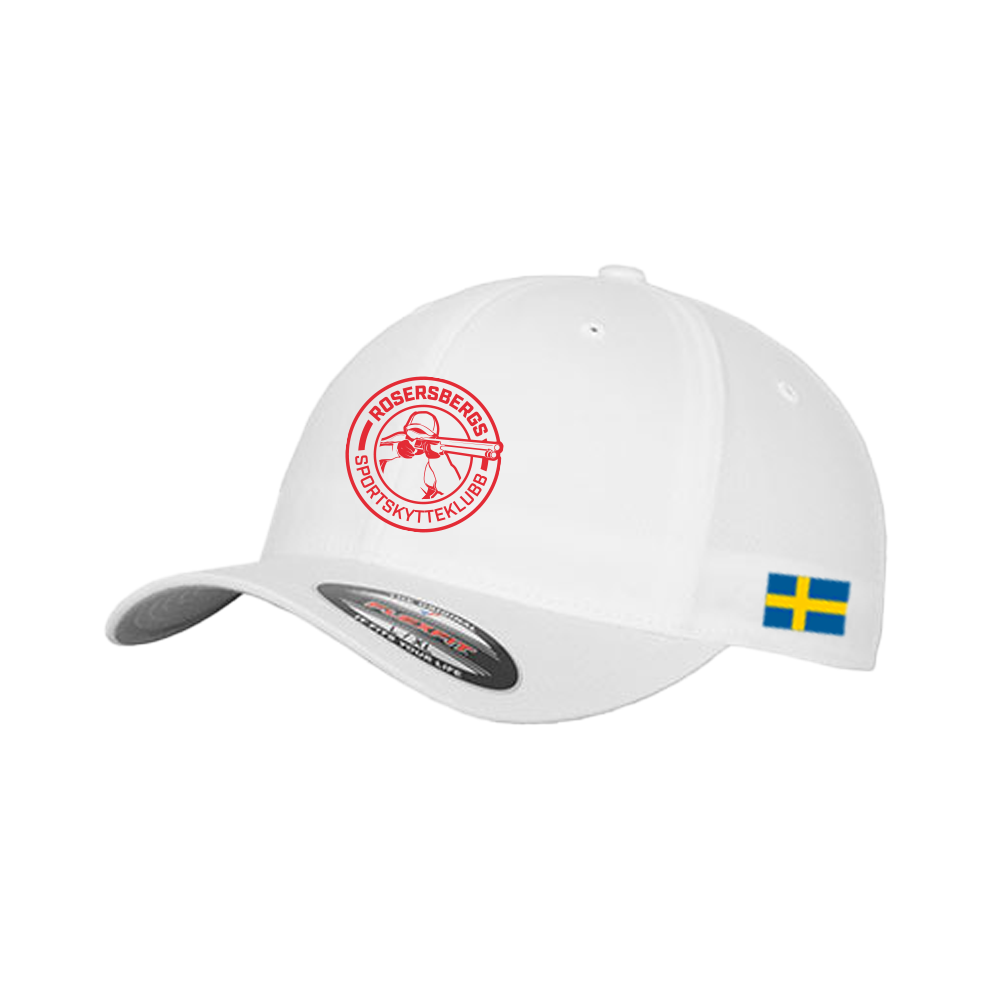 Vit Keps flexfit med brodyr (GEVÄR)