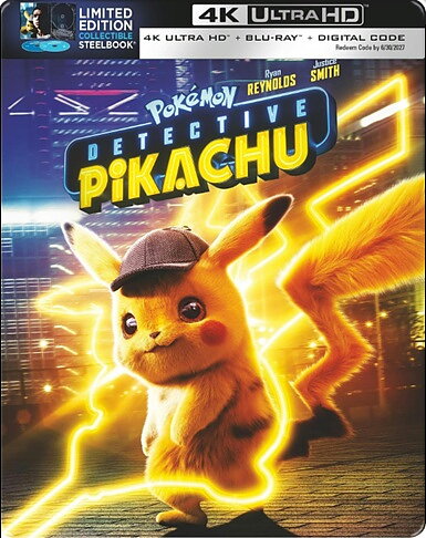 Pokemon: Detective Pikachu - Limited Eition Steelbook (BLU-RAY 4K ULTRA HD + BLU-RAY)