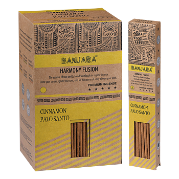 Banjara Harmony Fushion Smudge Rökelse Pinnar - Palo Santo / Kanel