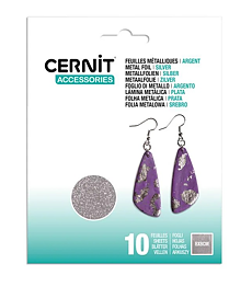 Pack of 10 metallised foil – silver