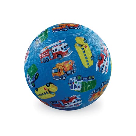 Leksaksboll 13 cm fri från PVC och BPA - City Vehicles  från Crocodile Creek 