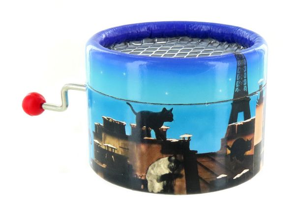 Cardboard box for musical mechanism - Cats on the roof - 4