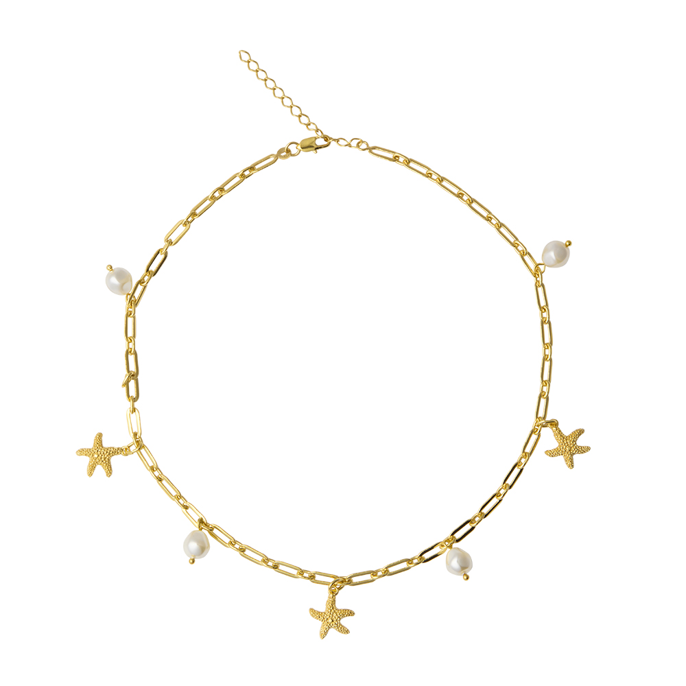 Caroline Svedbom Sea Star halsband guld 