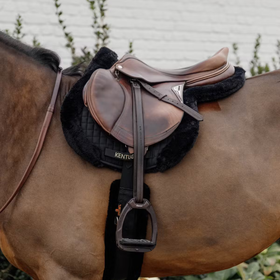KENTUCKY SADDLE PAD HUNTER VEGAN SHEEPSKIN JUMPING  - 5