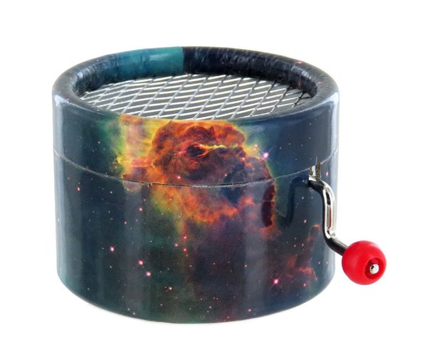 Cardboard box for musical mechanism - Stars & Galaxies