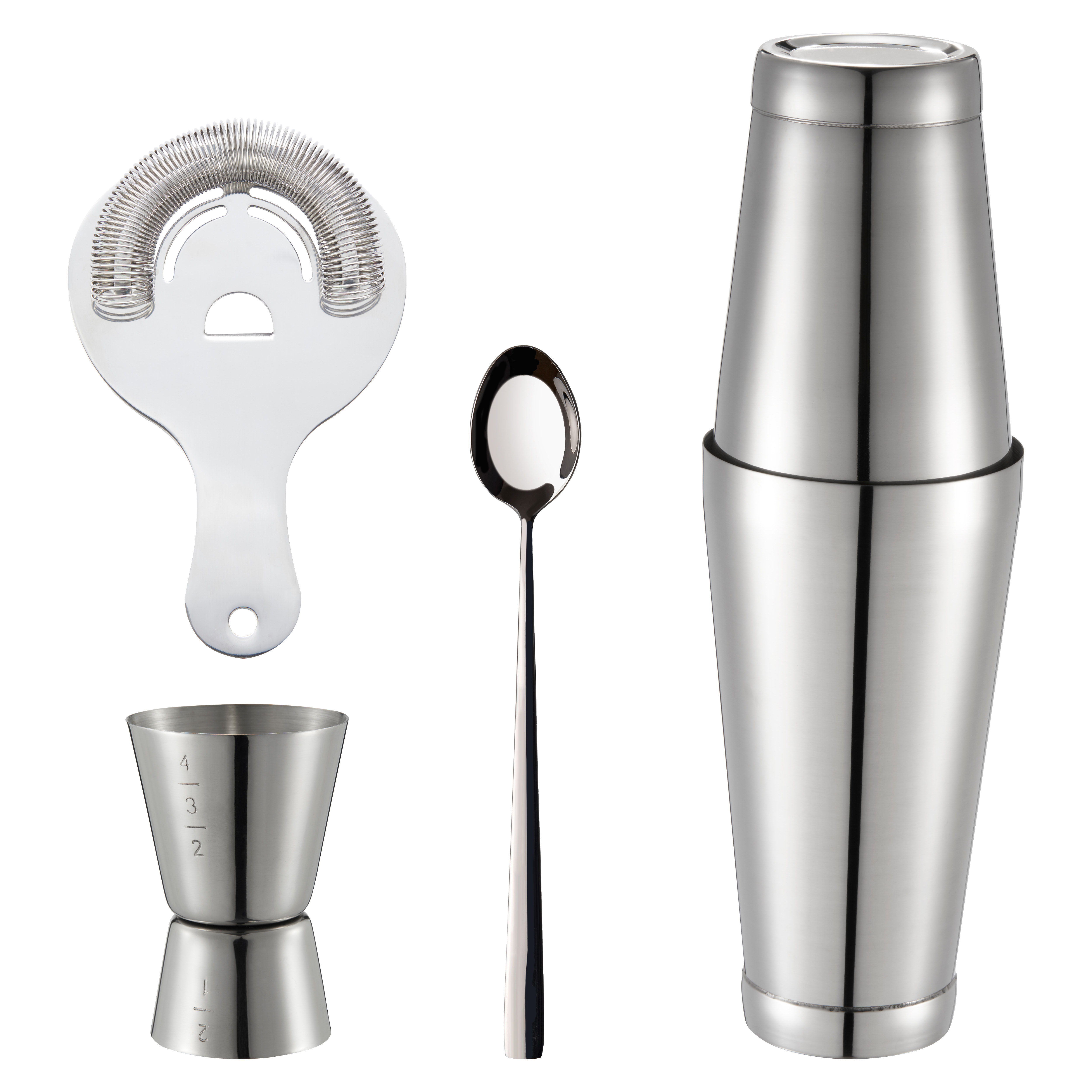 Bora Barset Bostonshaker 4-dels Set
