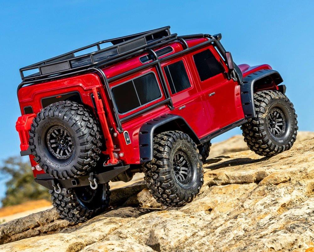 Traxxas TRX-4 Land Rover Defender Clipless Röd RTR - 8