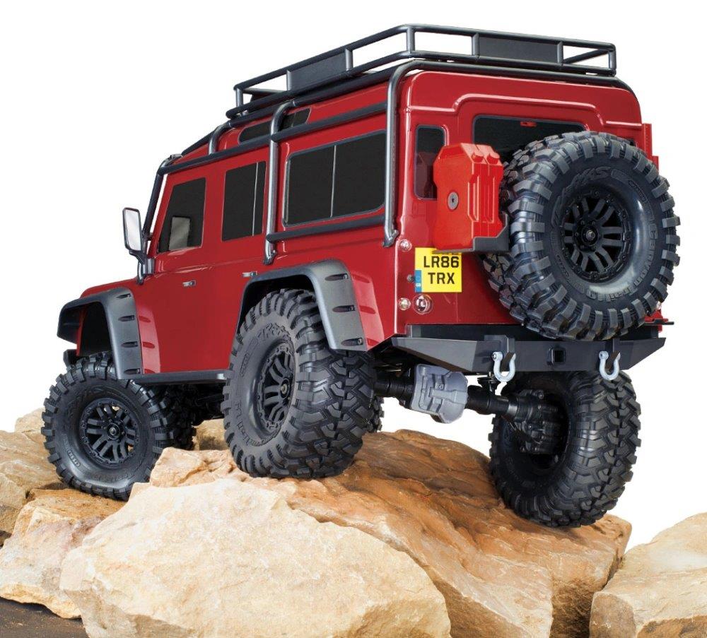 Traxxas TRX-4 Land Rover Defender Clipless Röd RTR - 6