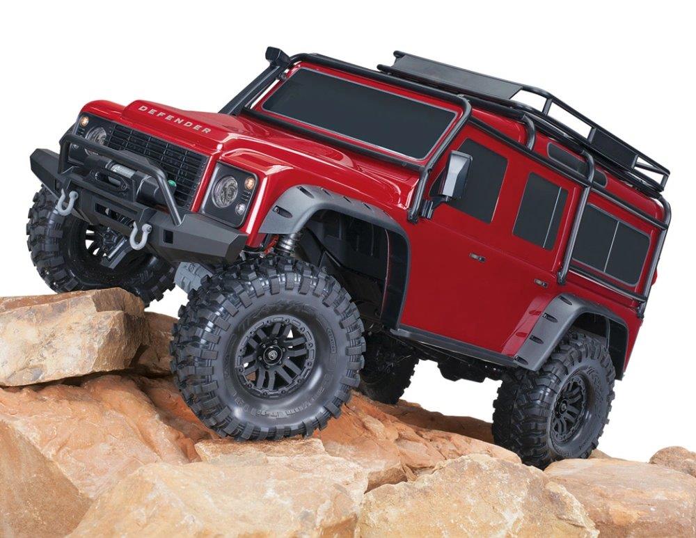 Traxxas TRX-4 Land Rover Defender Clipless Röd RTR - 5