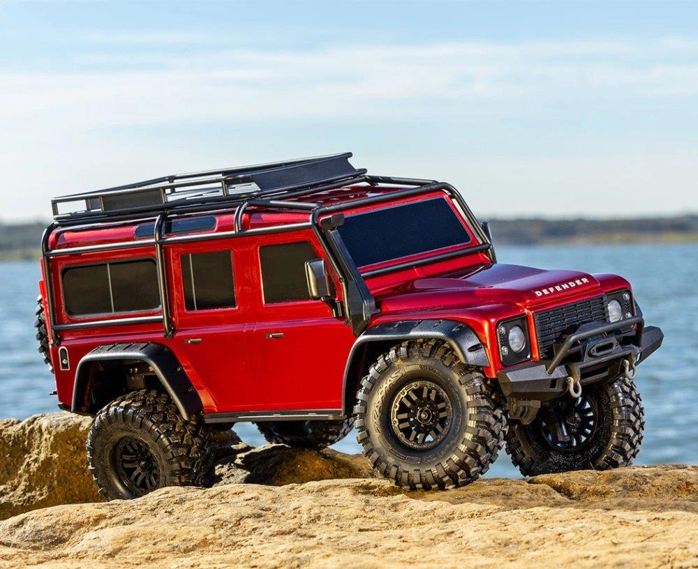 Traxxas TRX-4 Land Rover Defender Clipless Röd RTR - 9