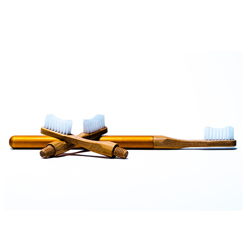 Tandborste Vuxen Aluminium Bambu White Moose  - Extra mjuk  - 5