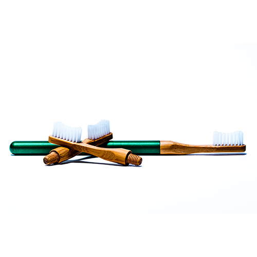 Tandborste Vuxen Aluminium Bambu White Moose  - Extra mjuk  - 3