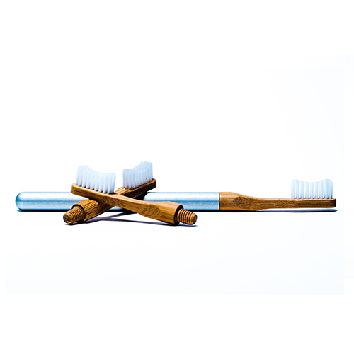 Tandborste Vuxen Aluminium Bambu White Moose  - Extra mjuk  - 6