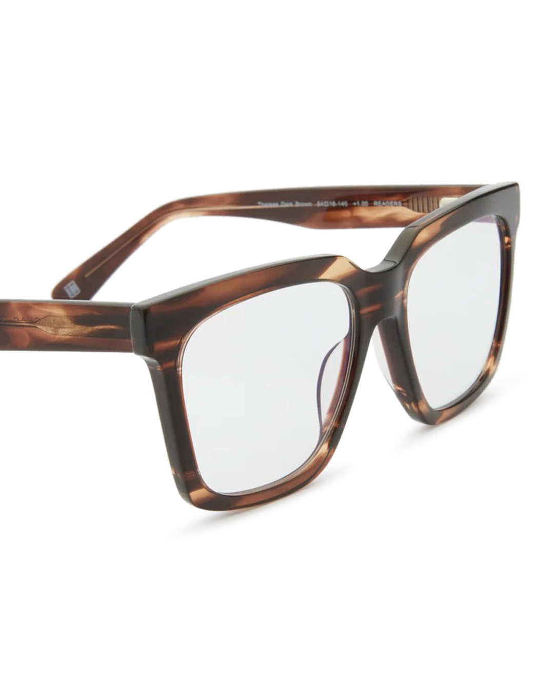 Läsglasögon Therese Large dark brown styrka 2.5 - 5