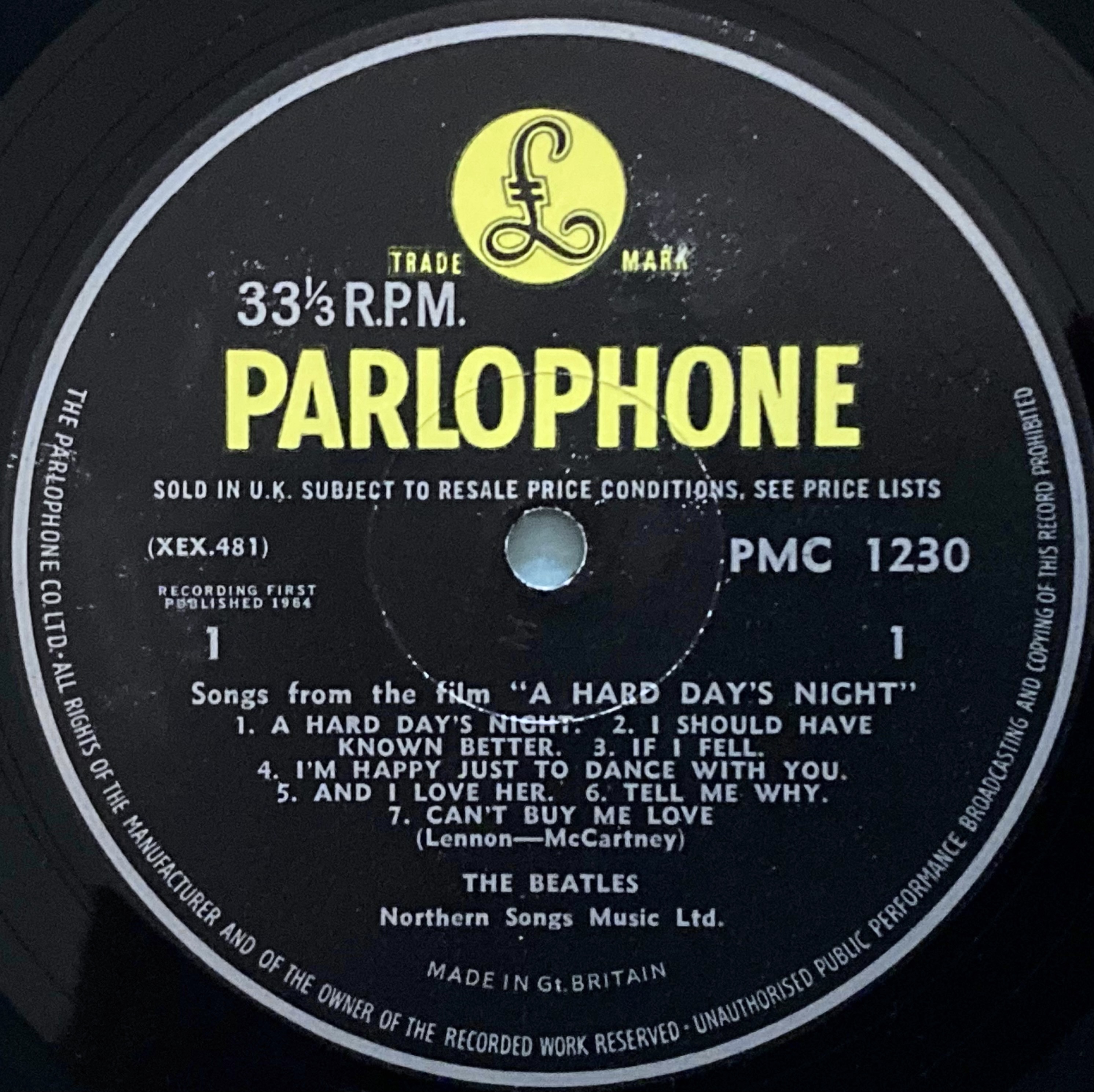 BEATLES - A hard day´s night UK-orig Mono LP 1964 - 4