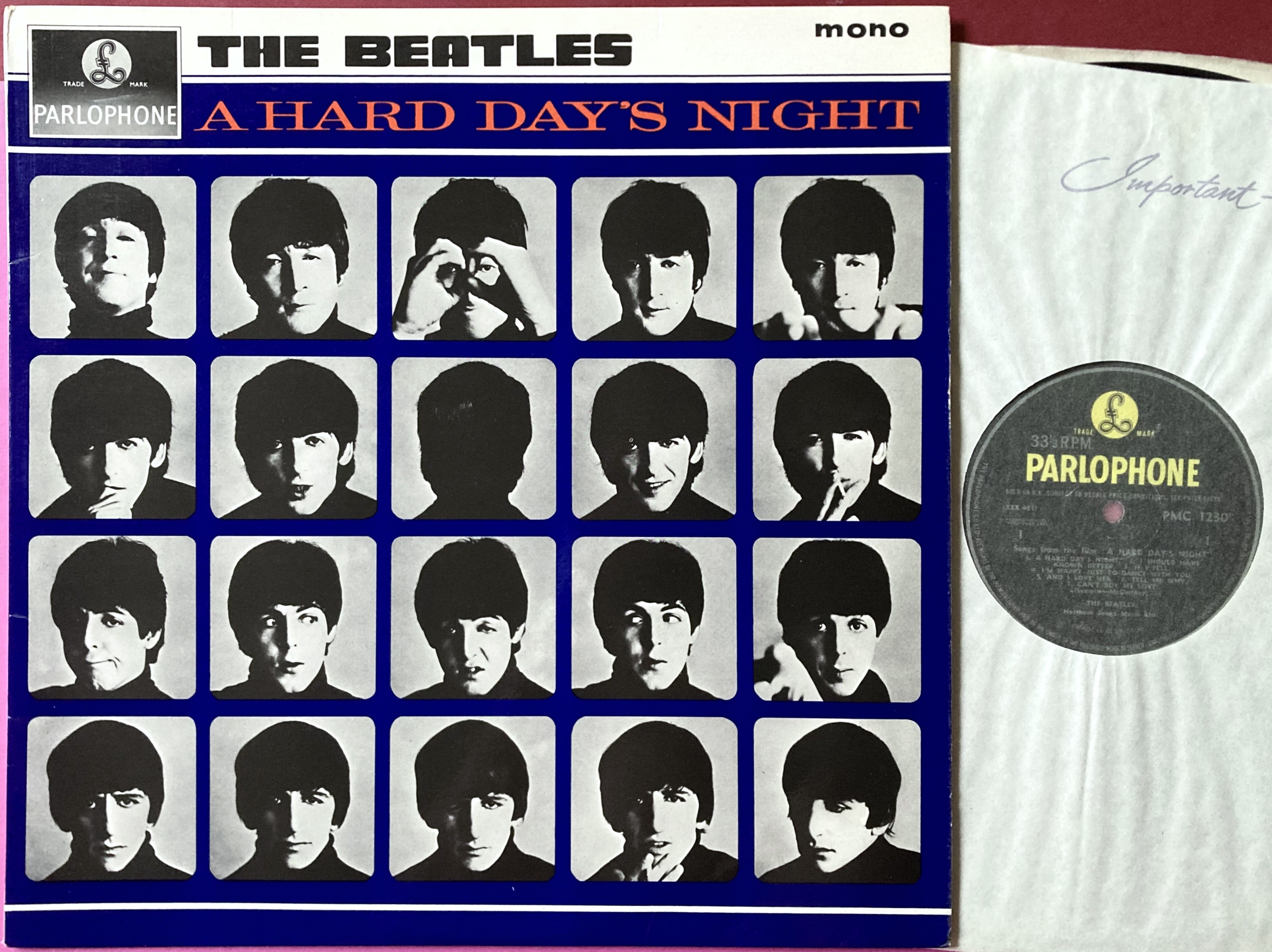 BEATLES - A hard day´s night UK-orig Mono LP 1964