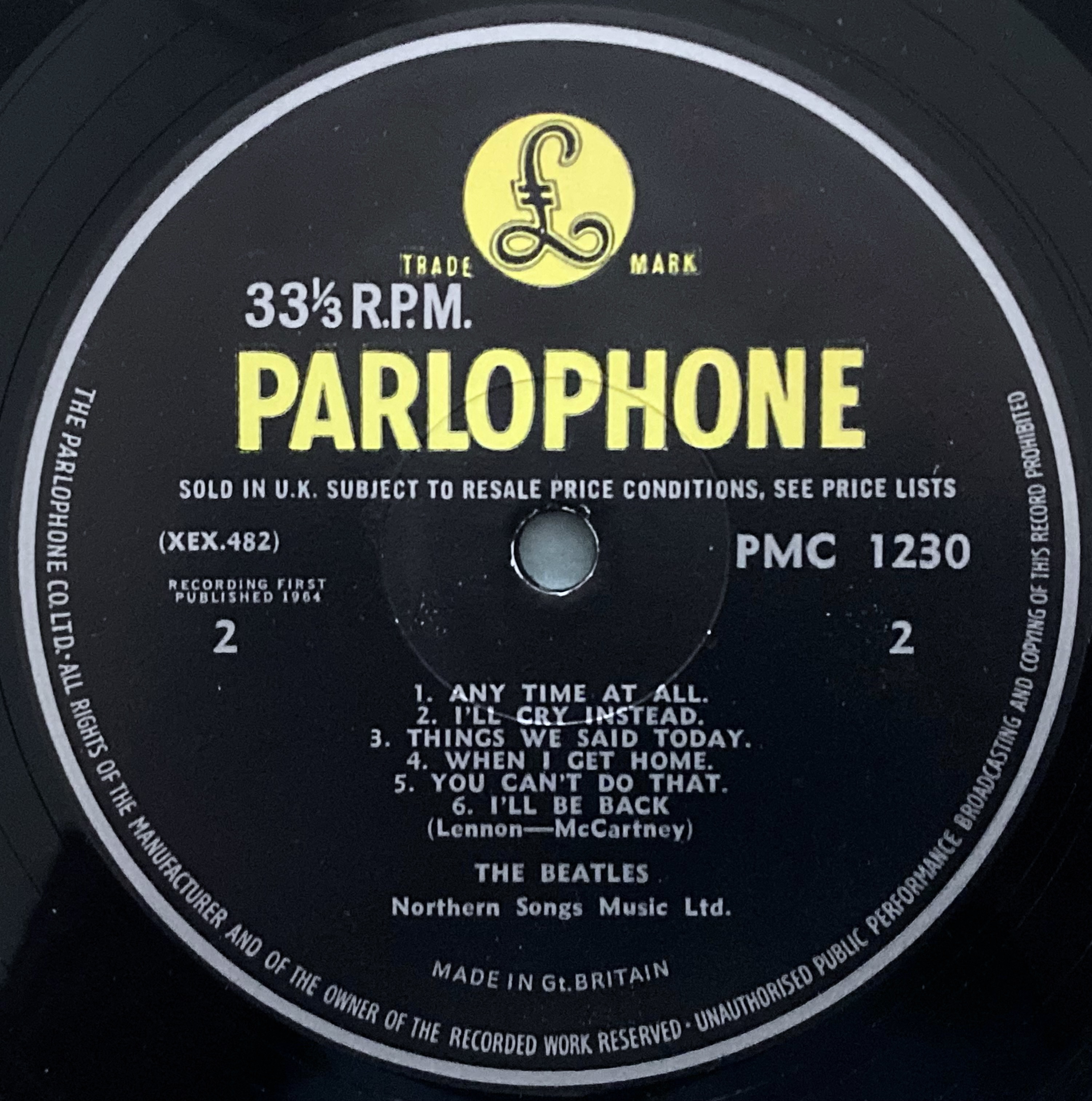 BEATLES - A hard day´s night UK-orig Mono LP 1964 - 5