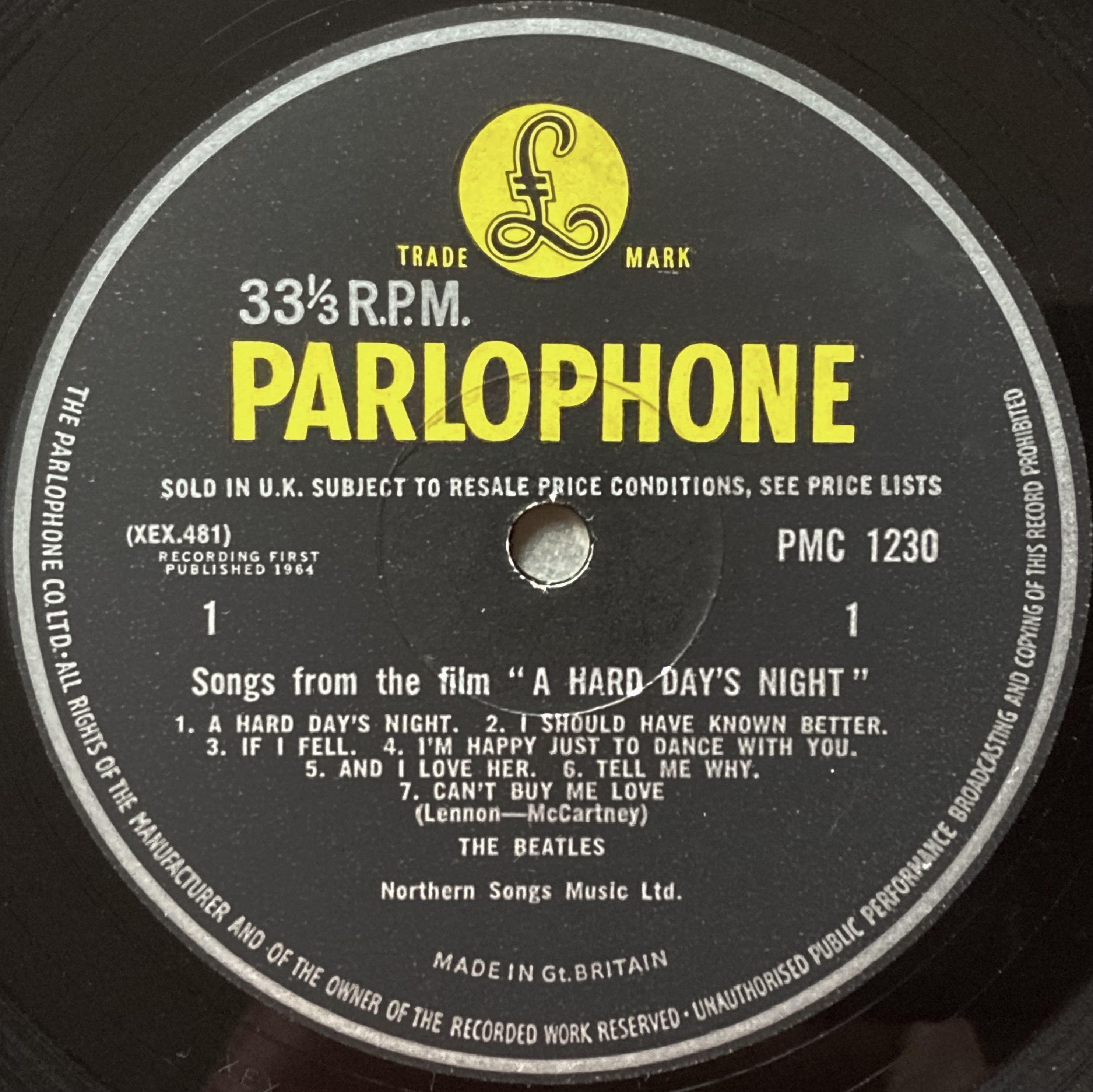 BEATLES - A hard day´s night UK-orig Mono LP 1964 - 4