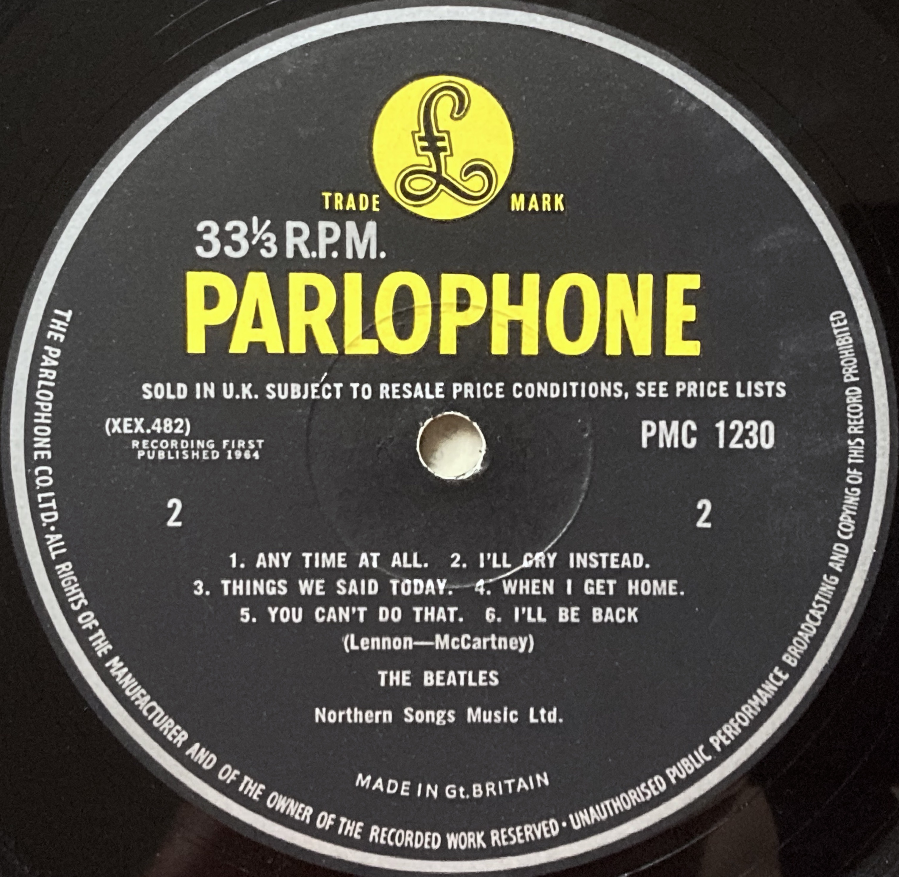 BEATLES - A hard day´s night UK-orig Mono LP 1964 - 5