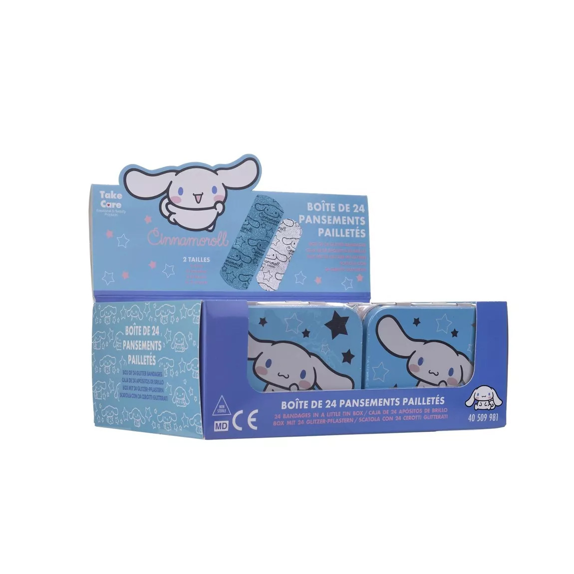 Cinnamoroll Plåster i Metallburk - 24 st - 12