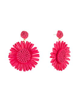 Flower earring pink