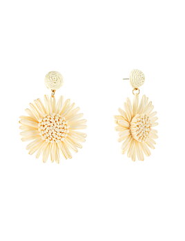 Flower earring white