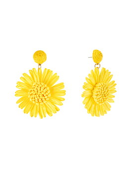 Flower earring yellow