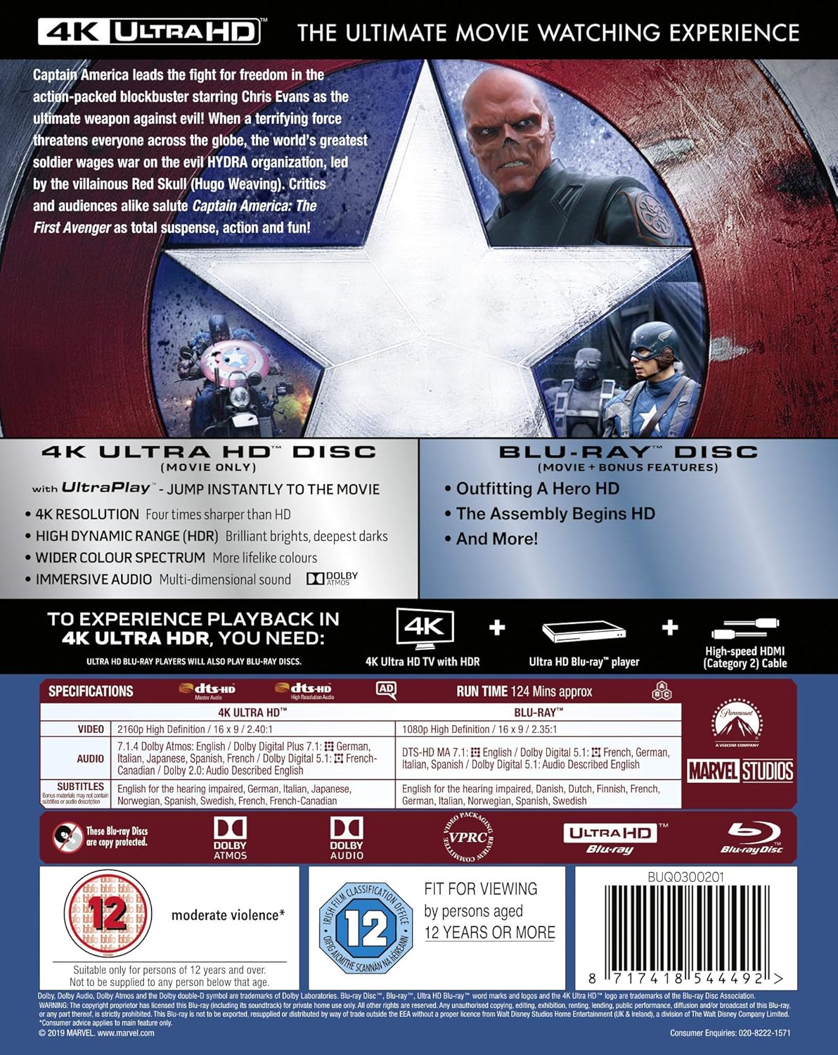 Captain America - The First Avenger (4K Ultra HD + Blu-ray) - 2
