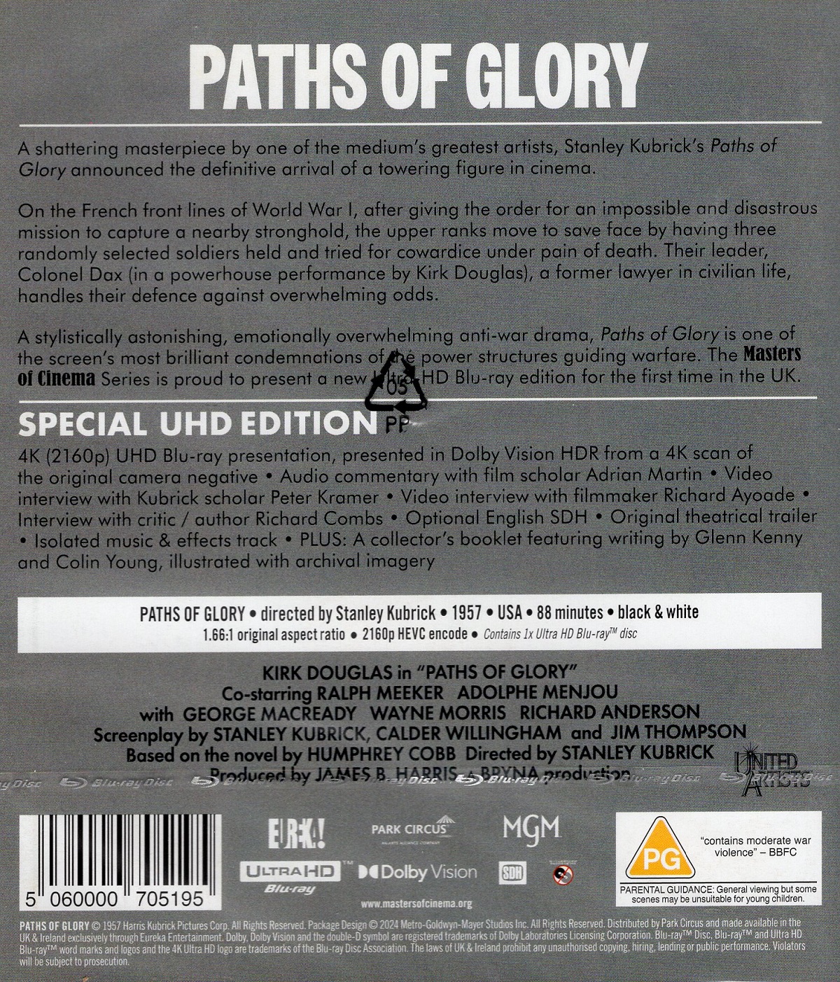Paths of Glory (ej svensk text) (4K Ultra HD) - 2