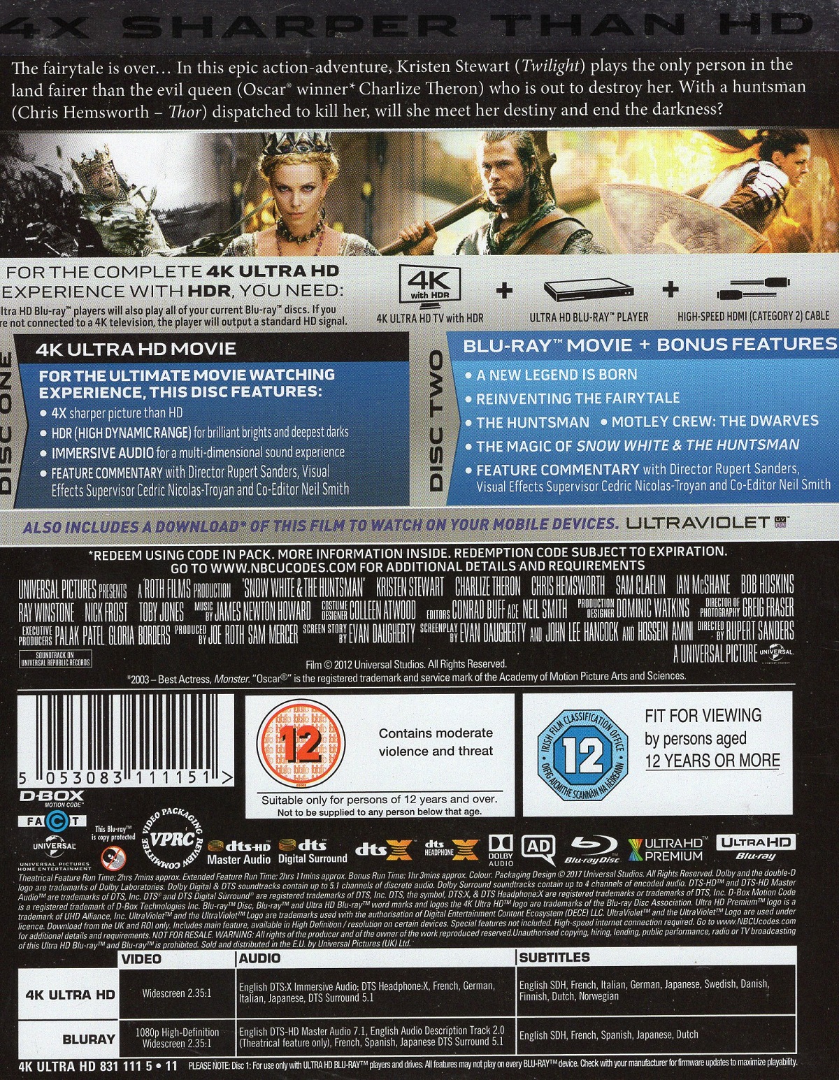 Snow White and the Huntsman (4K Ultra HD + Blu-ray) - 2