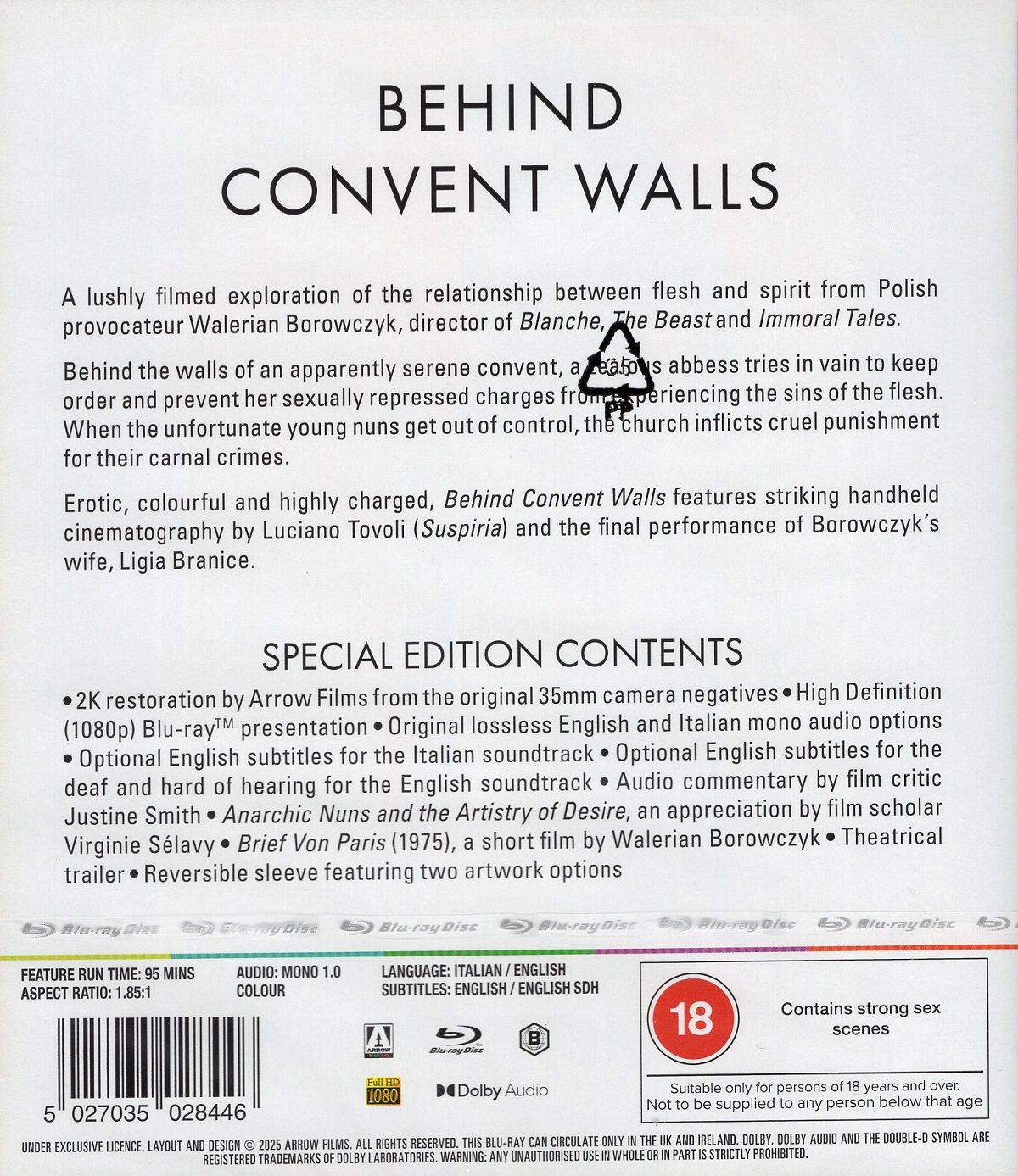 Behind Convent Walls (ej svensk text) (Blu-Ray) - 2