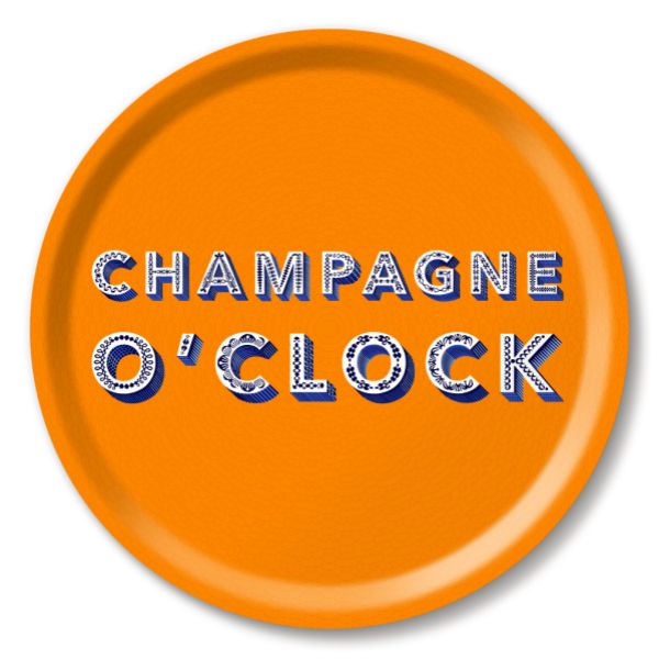 Tray Champagne o clock orange - 2