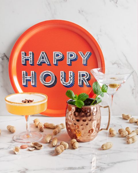 Tray Happy Hour orange