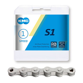 KMC S1 (wide) RB, antirost, navväxel silver, 1/8" X 112