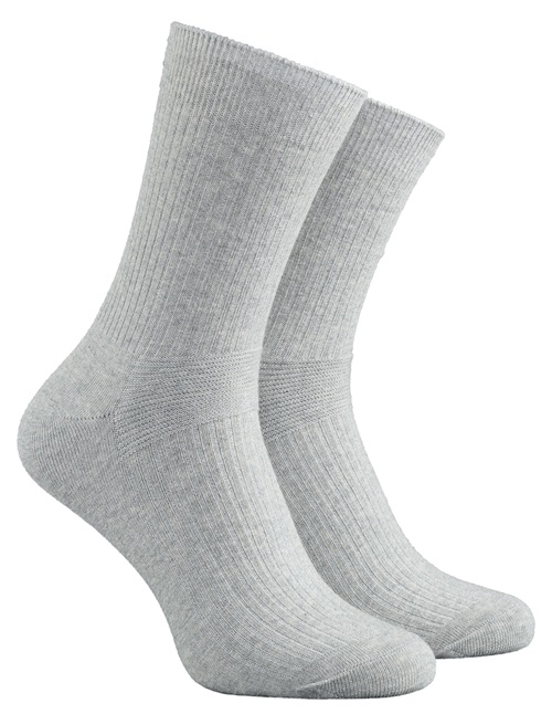 Loose-knit socks Gray