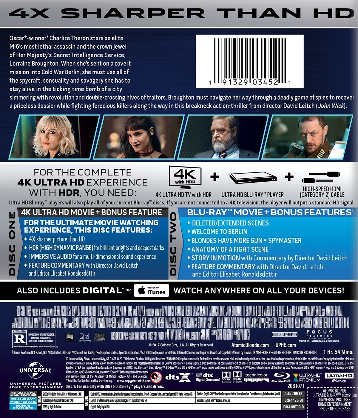 Atomic Blonde (ej svensk text) (4K Ultra HD + Blu-ray) - 2